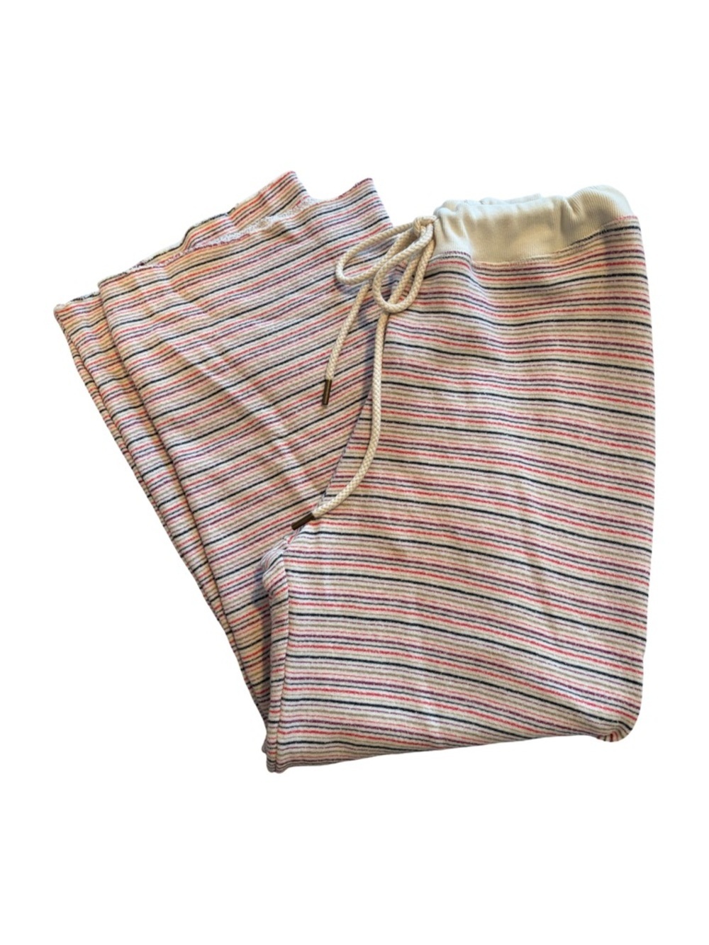 The Great NWT Wide Leg Cropped Sweatpants Multi-stripe Size 2 (Medium)
